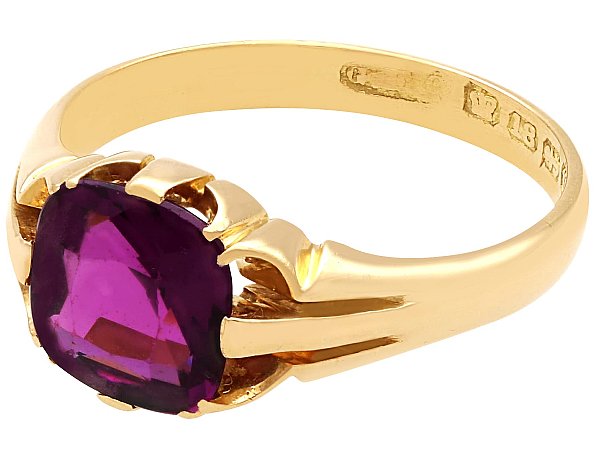 Purple Garnet Engagement Rings