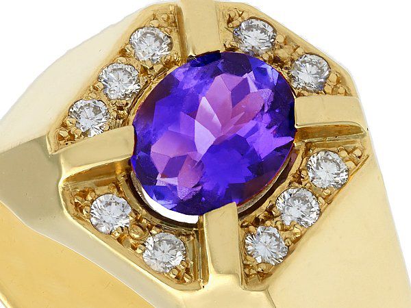 Gemstone Purple Engagement Rings