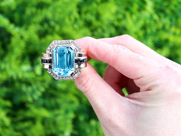 4th Anniversary: Blue Topaz Ring