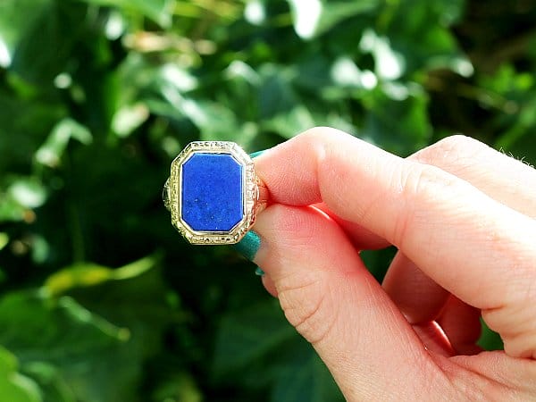 9th Anniversary: Lapis Lazuli Ring