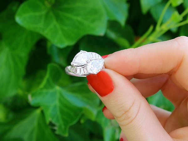 Pear Cut Diamond Divorce Ring