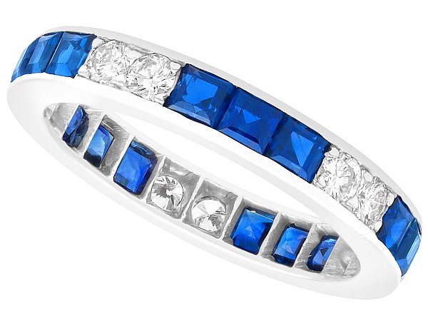 Sapphire and Diamond Eternity Placeholder Ring 