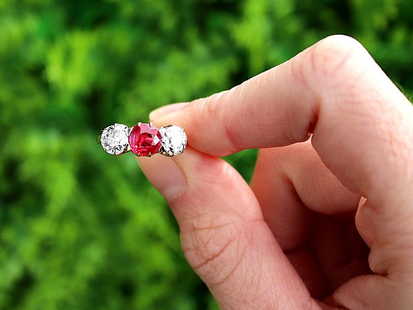 Ruby Trilogy Engagement Rings