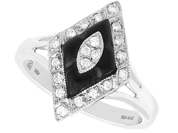 Onyx Gothic Engagement Rings