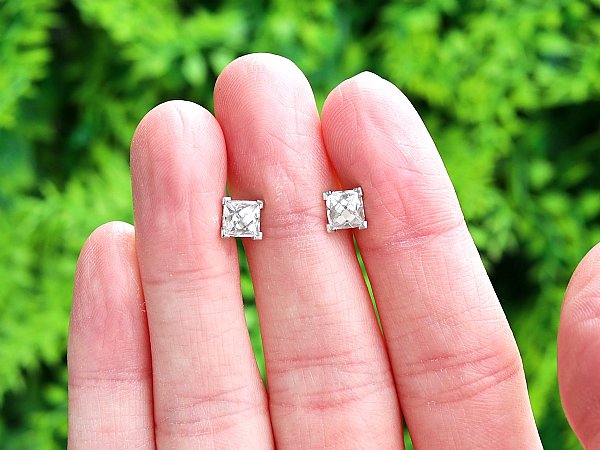 bridesmaid diamond stud earring