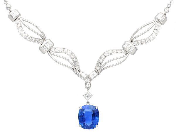 Diamond and Sapphire Necklaces