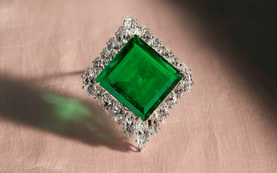 The Aga Khan Emerald returns to Christie's auction