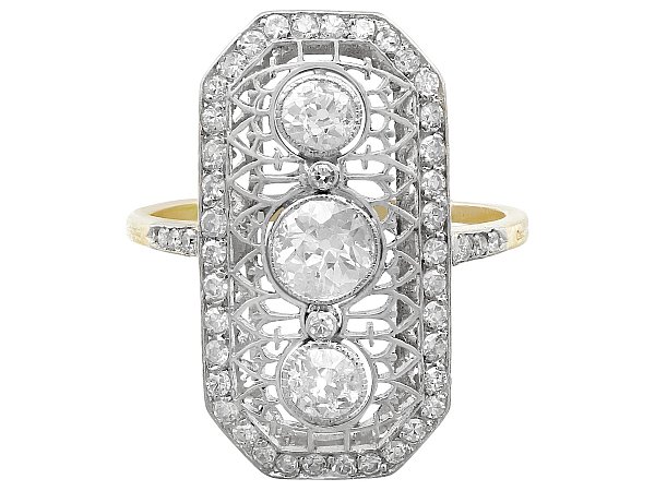 Art Deco engagement ring