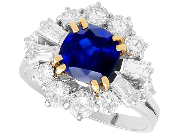 Fairytale Sapphire Cluster Engagement Ring