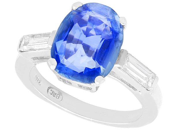 art deco sapphire ring