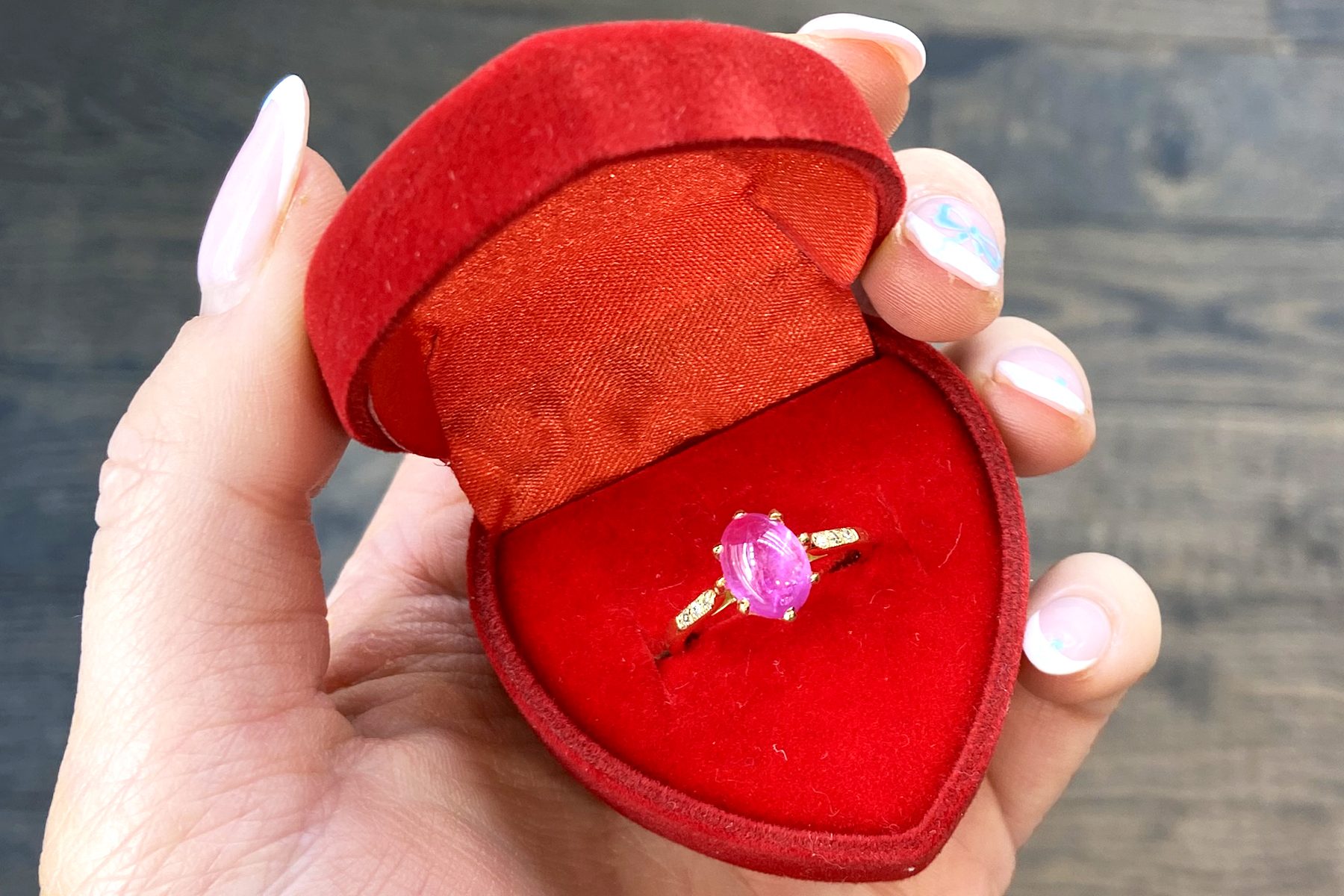 Ruby Engagement Ring 