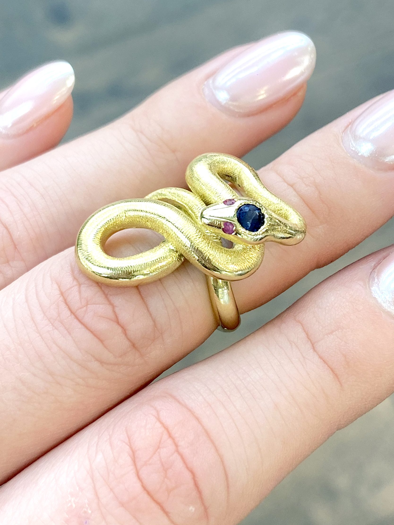 Queen Victoria Style Snake Engagement Ring