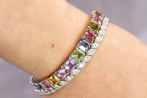 Diamond bracelet stack