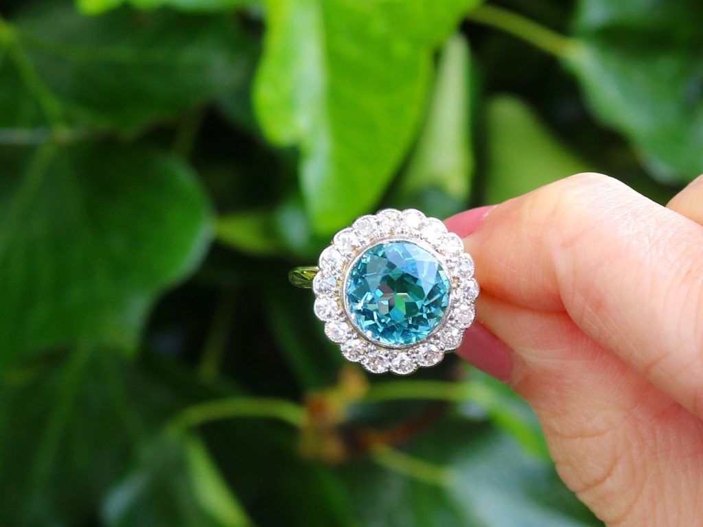 aquamarine diamond ring 