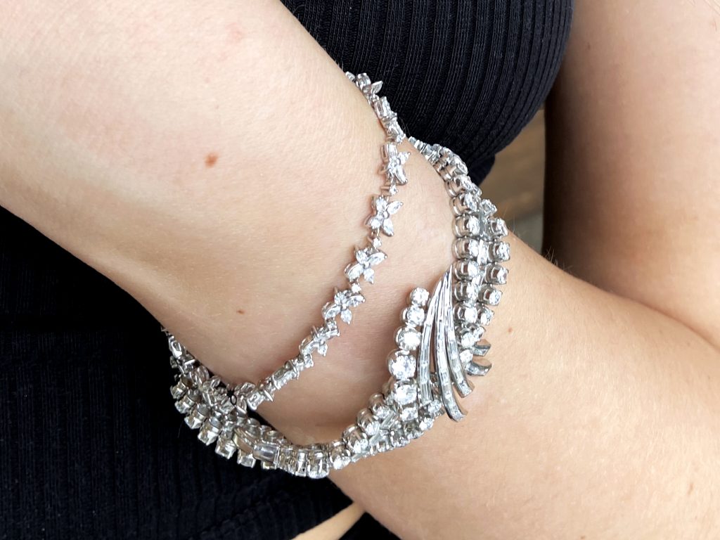 Layered Diamond Bracelets