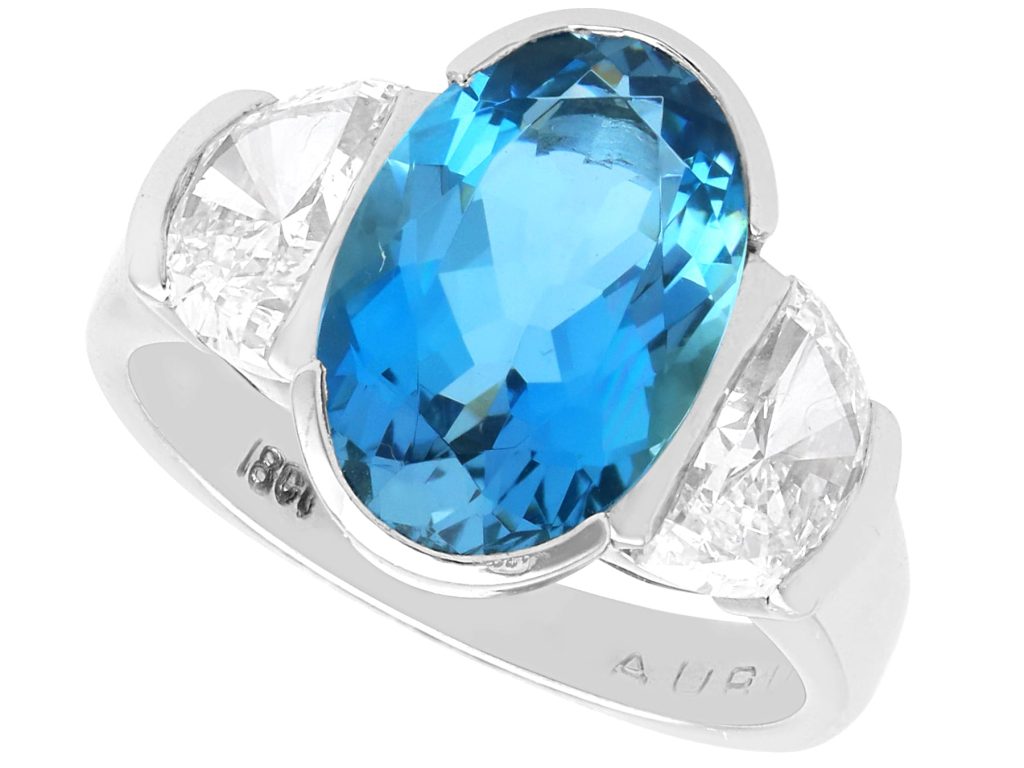 aquamarine engagement ring