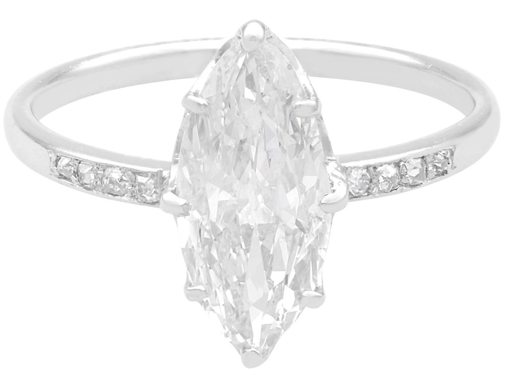Marquise Cut Solitaire Engagement Ring