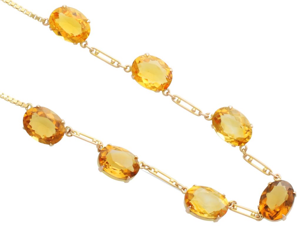 citrine necklace