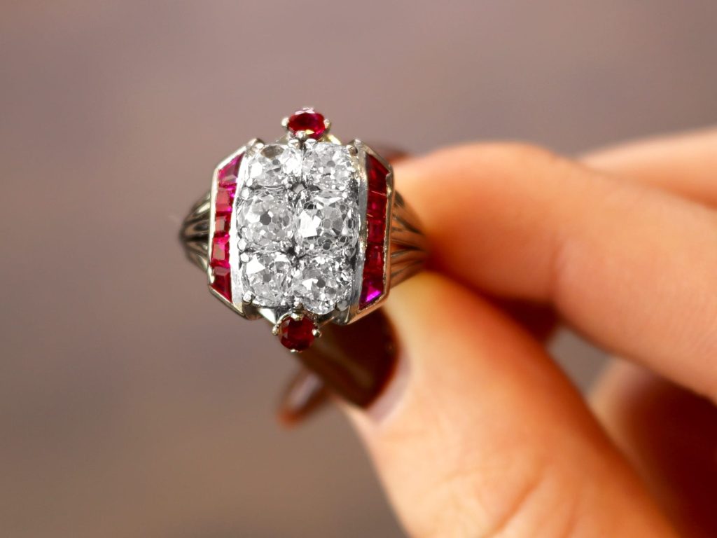 Art Deco ruby ring 