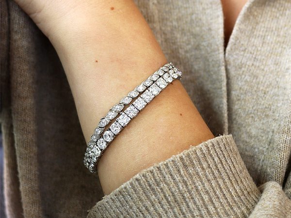 wearing second hand diamond bracelets