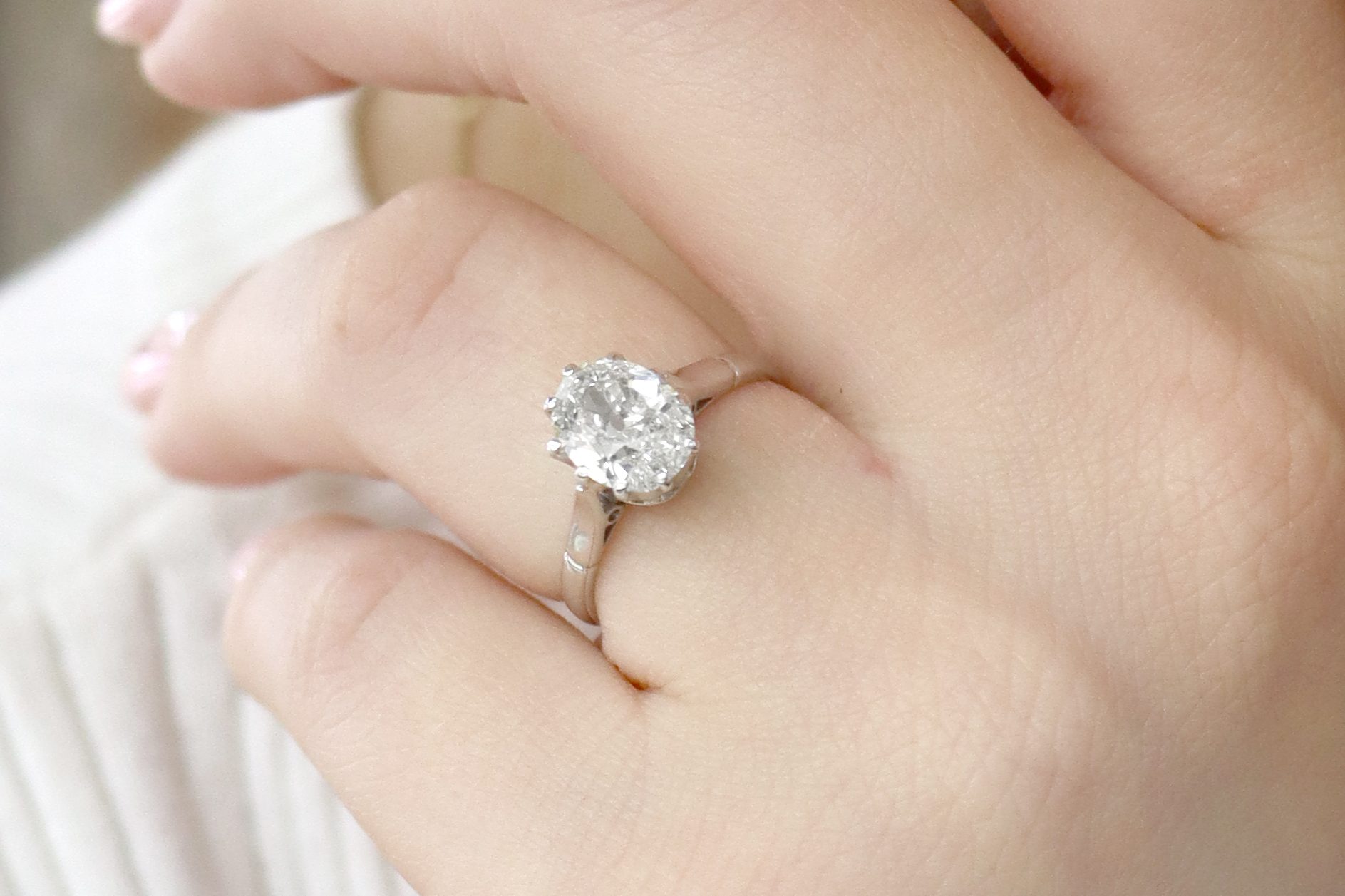 Oval Diamond Engagement Ring